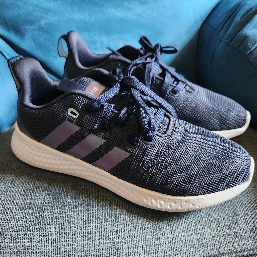 Womens Adidas Puremotion 'Legend Ink Vision Metallic' GW5035 Navy Sneakers Sz 8